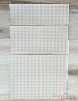 Gingham Cake Wrap - Light Pink