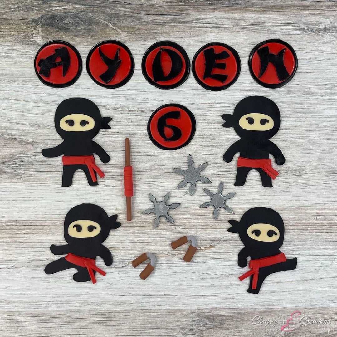 Ninja Characters - Cake Toppers