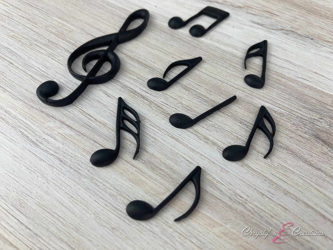 Music Notes - Black