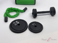 Gym Equipment Cake Toppers