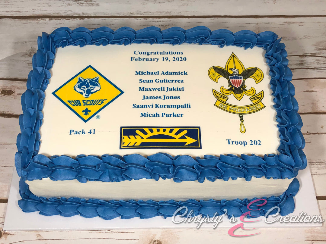 Custom Quarter Sheet Cake Topper
