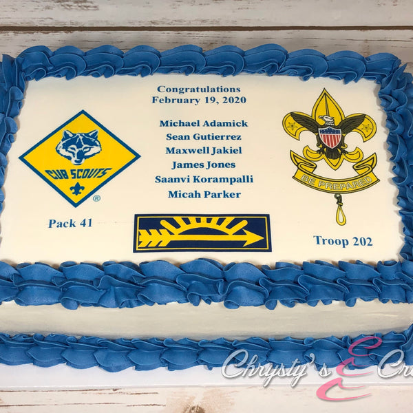 Custom Quarter Sheet Cake Topper