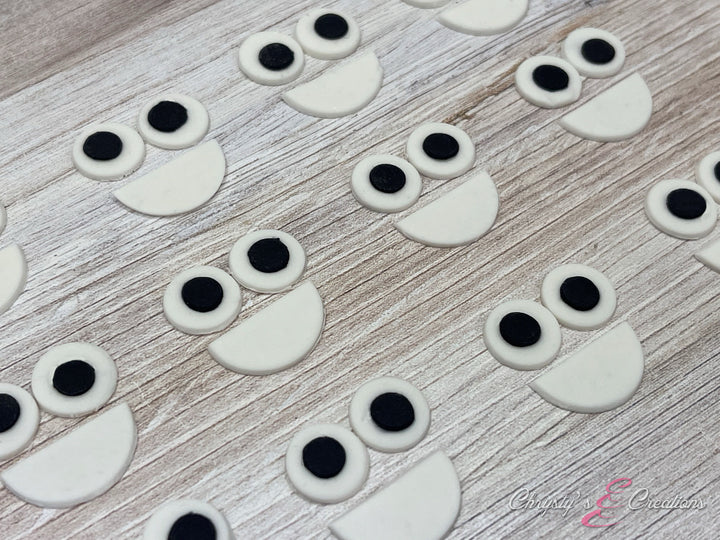 Edible Eyes & Smile Fondant Set – Funny Cupcake & Cake Toppers