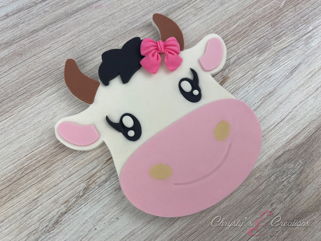 Cow Girl - Fondant Toppers