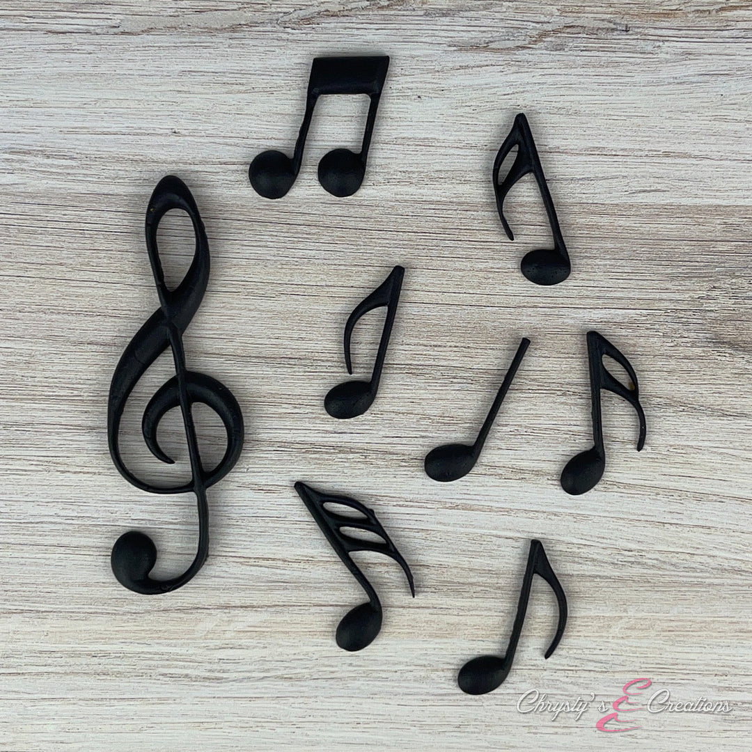 Music Notes - Black