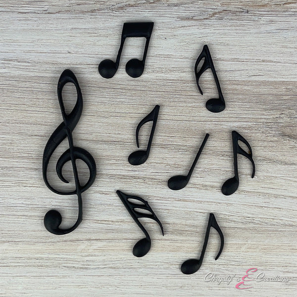 Music Notes - Black