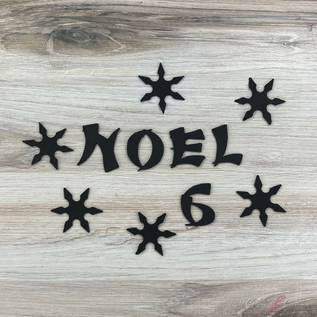 Ninja Themed - Cake Lettering