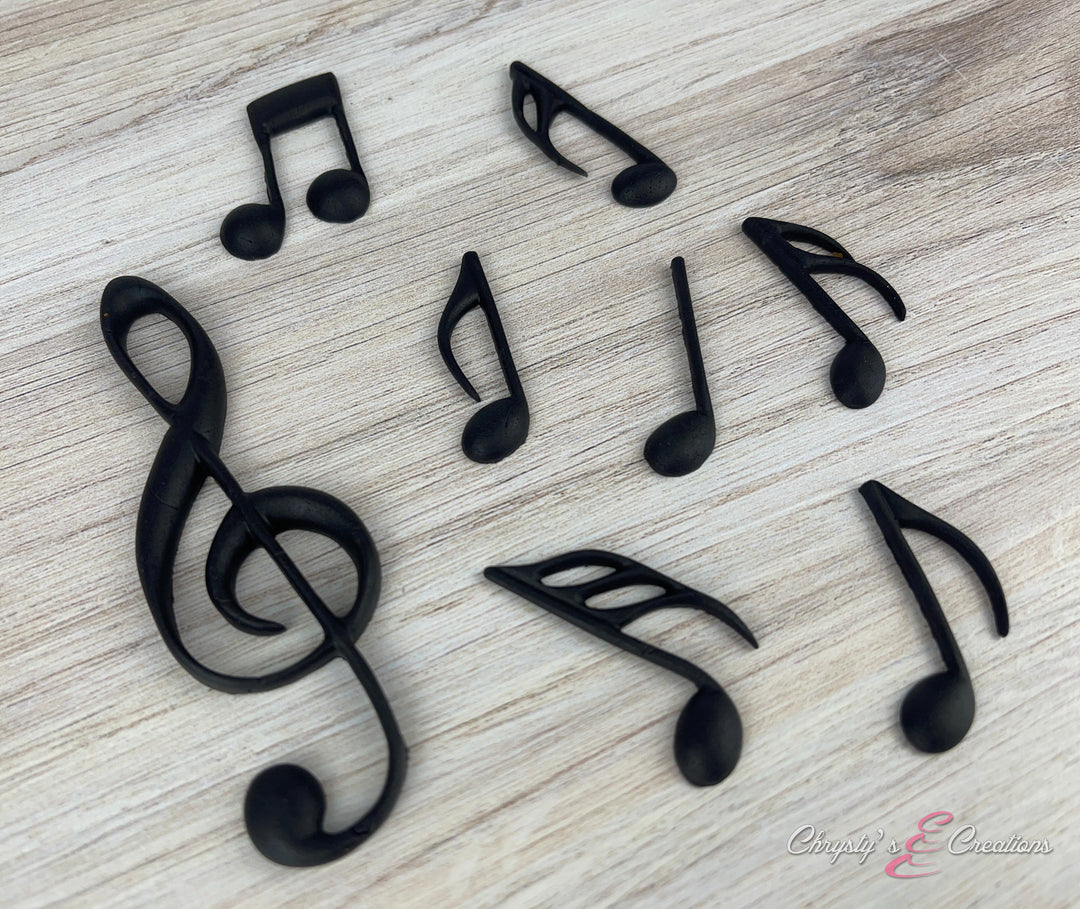 Music Notes - Black