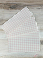 Gingham Cake Wrap - Light Pink