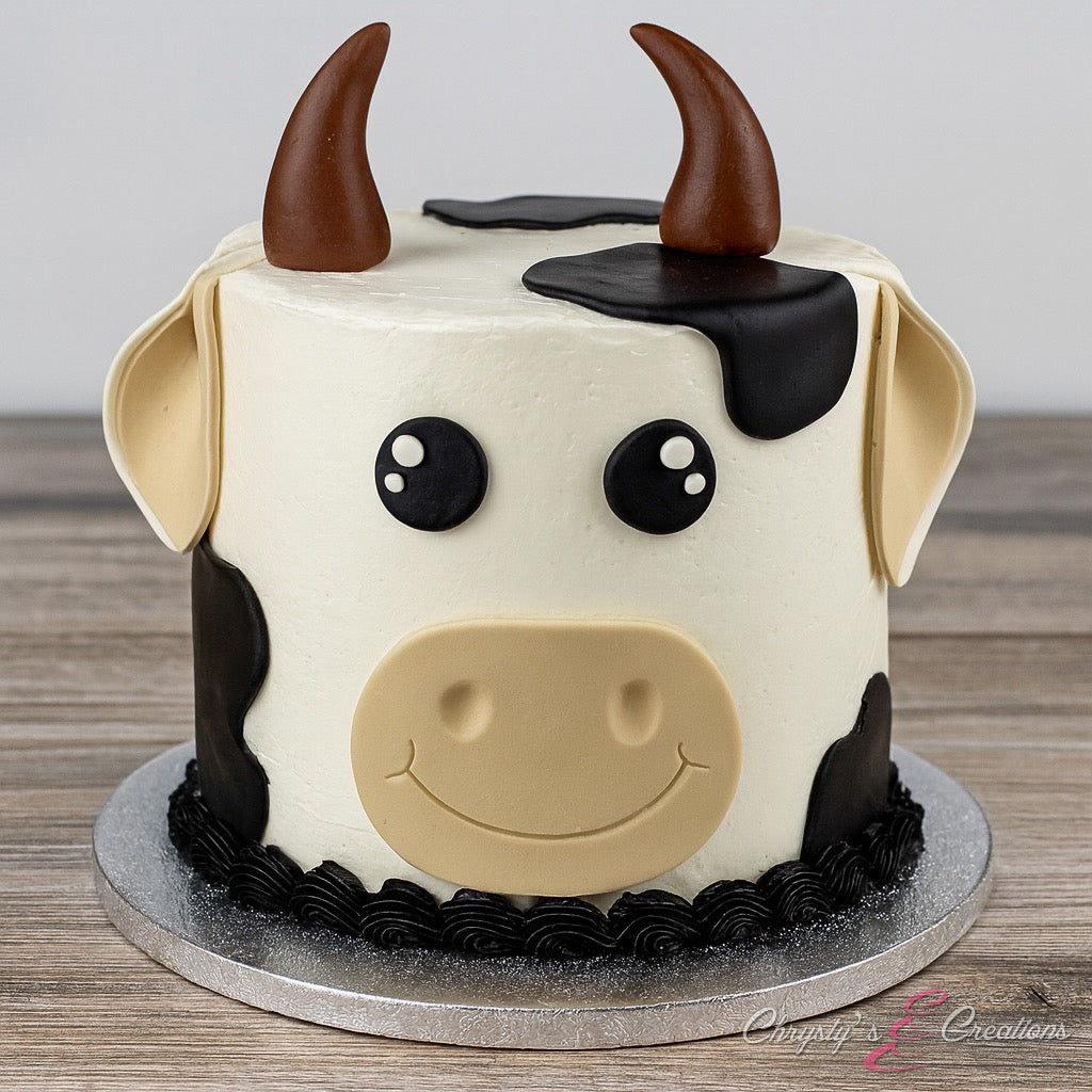 Cow Face Fondant Topper Set – Build-Your-Own Design!