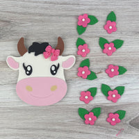 Cow Girl - Fondant Toppers