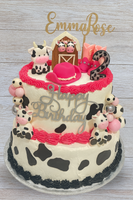24 Cow Spots | Black - Cake Toppers