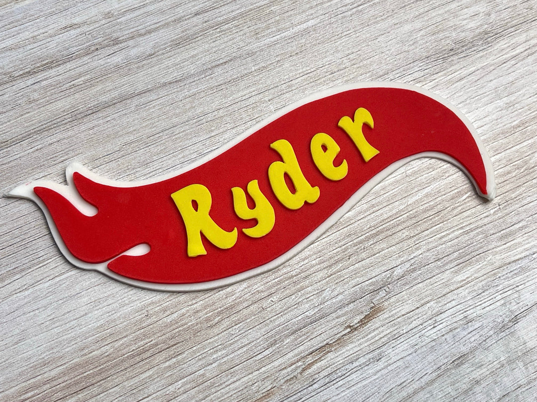 Race Car Name Topper