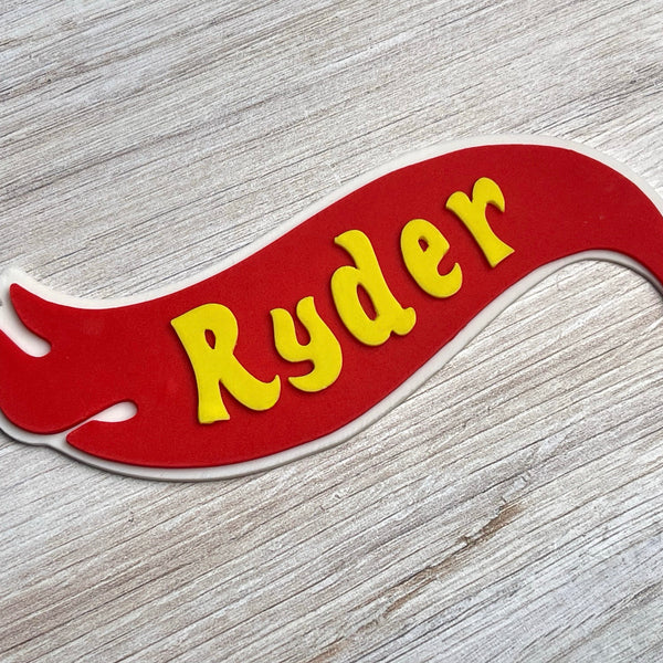 Race Car Name Topper