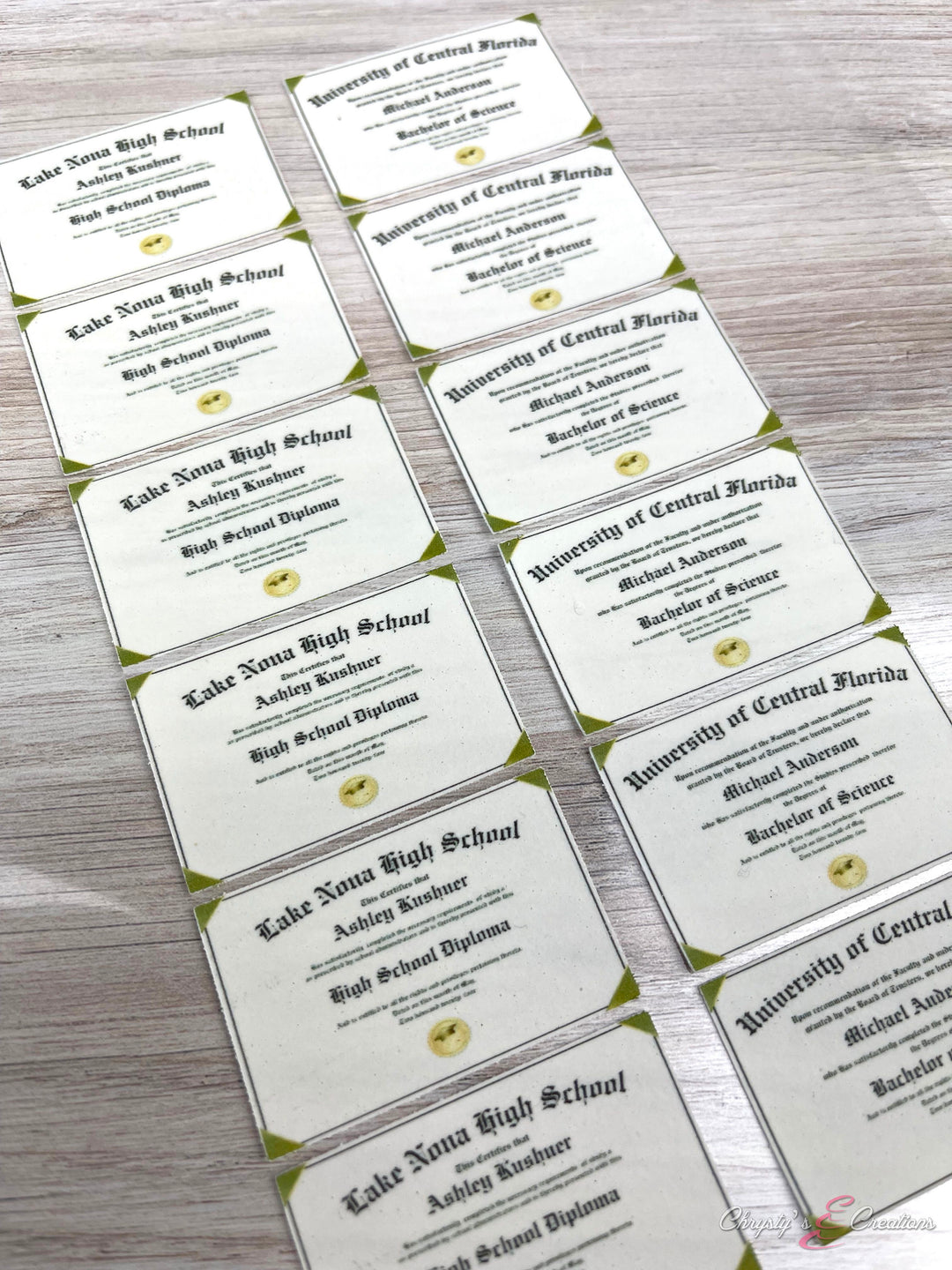 Personalized Graduation Certificate / Diploma