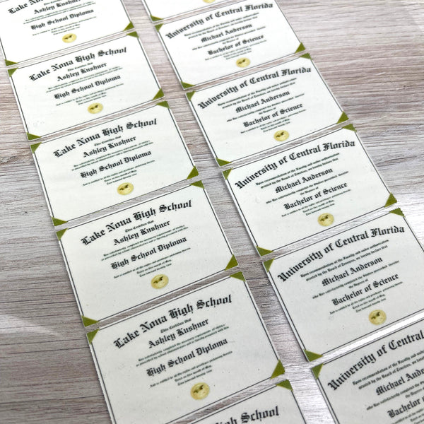 Personalized Graduation Certificate / Diploma