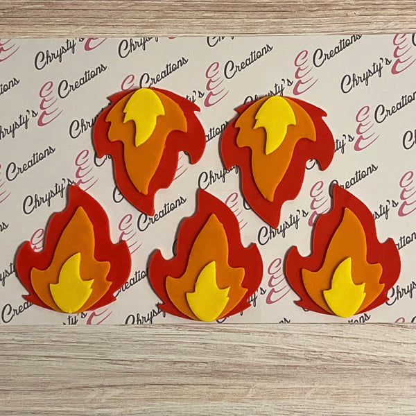 5 Large - Fondant Flames