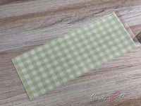 Gingham Cake Wrap - Sage Green