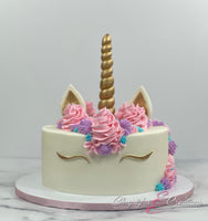 Gold Unicorn Cake Topper Set