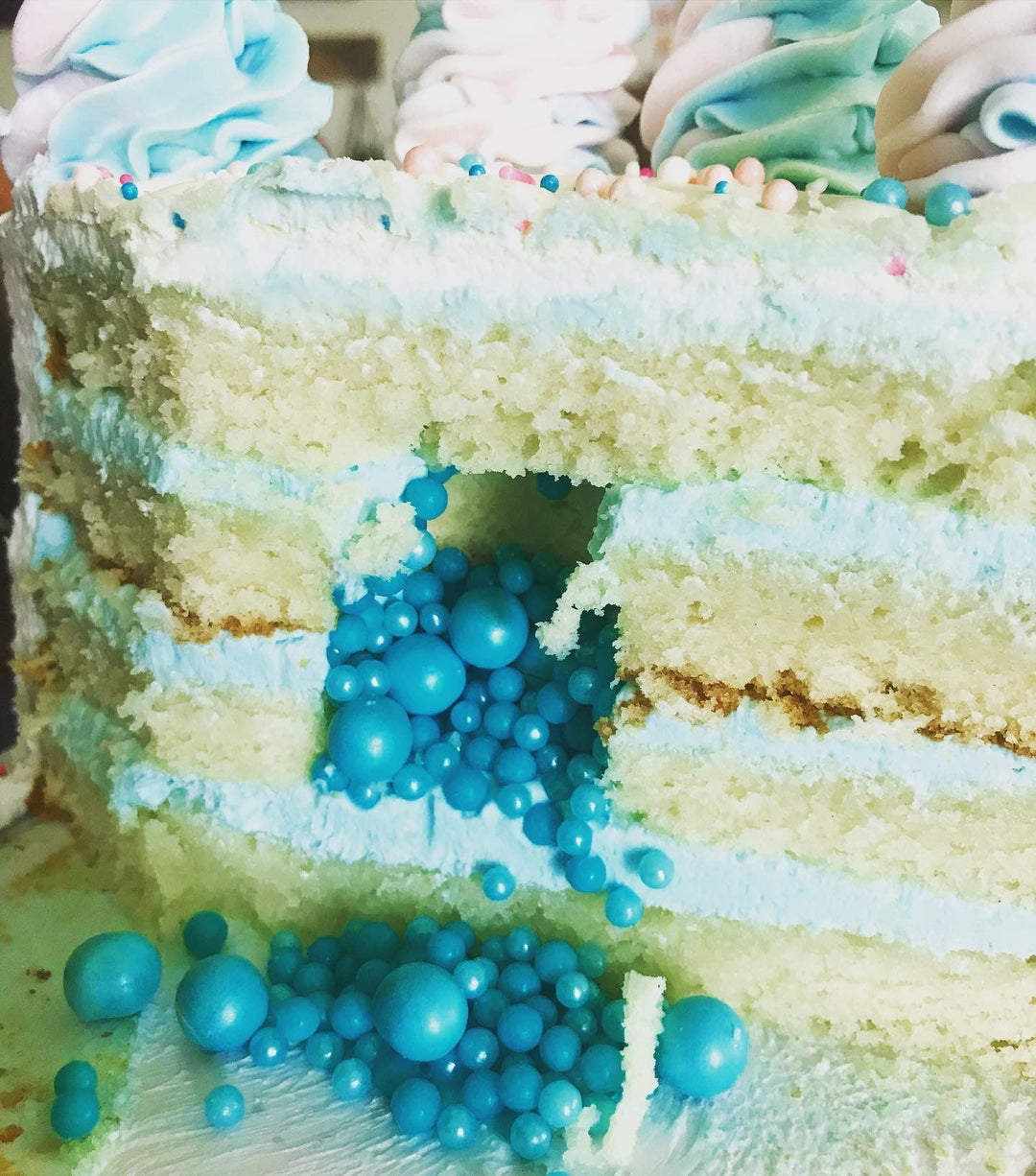 Gender Reveal Cake