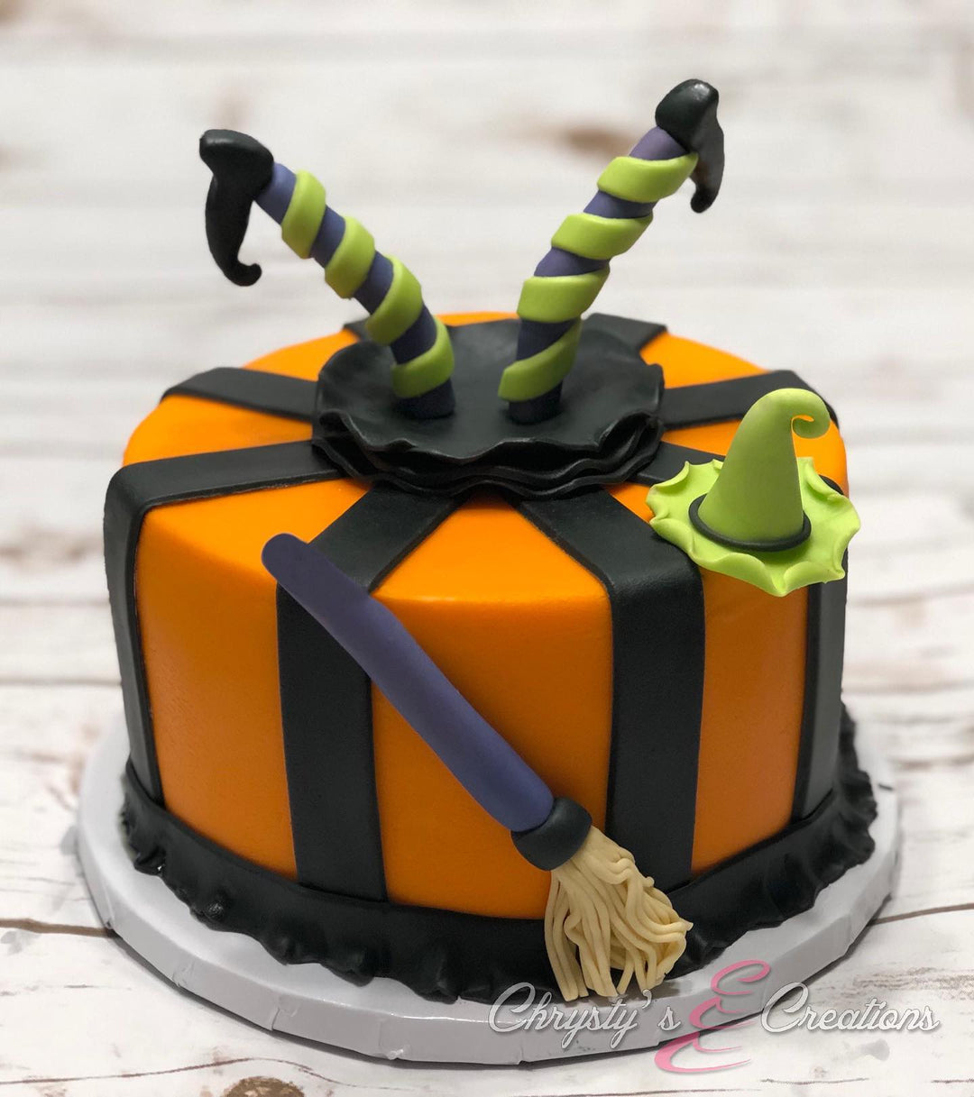 Crashing Witch Cake