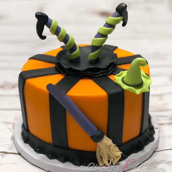 Crashing Witch Cake